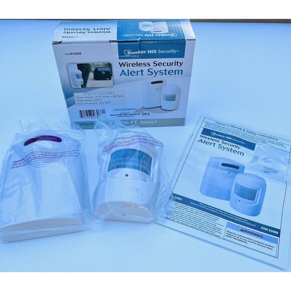 Bunker Hill Security Wireless Alert System #93068 Up to 400 FT. Range - Picture 1 of 3